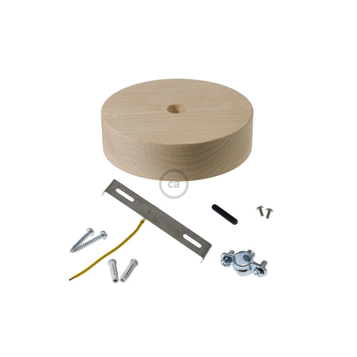 Wooden Ceiling Rose Kit For Xl Electrical Cord 4room