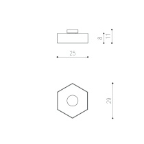 THIN HEXAGON LAGI ø250mm