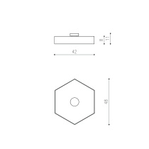 THIN HEXAGON LAGI ø420mm