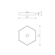 THIN HEXAGON LAGI ø600mm