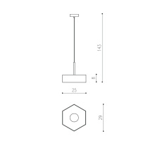 THIN HEXAGON RIPP ø250mm