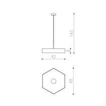 THIN HEXAGON RIPP ø420mm