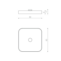 THIN SQUARE LAGI ø600mm