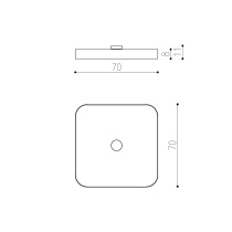 THIN SQUARE LAGI ø700mm