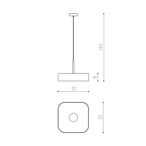 THIN SQUARE RIPP ø330mm