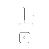 THIN SQUARE RIPP ø420mm