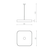 THIN SQUARE RIPP ø600mm