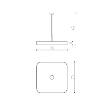 THIN SQUARE RIPP ø700mm